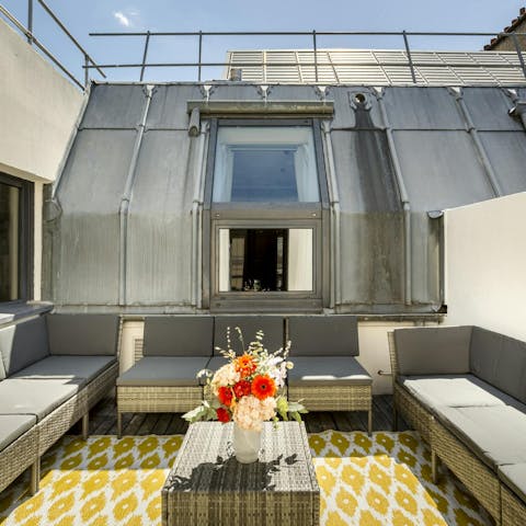 Catch some rays on the terrace