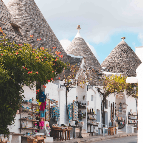 Visit the UNESCO World Heritage Site of Alberobello – it's a short drive away
