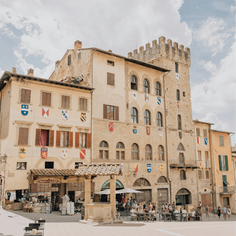 Take a daytrip to Arezzo, an hour's drive away