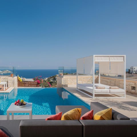 Wake yourself up from a nap on the sun bed with a dip in the pool