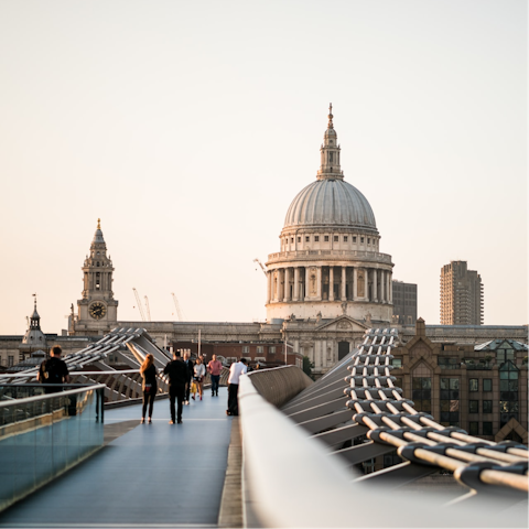See the sights of London – Baron's Court Tube station is four minutes away