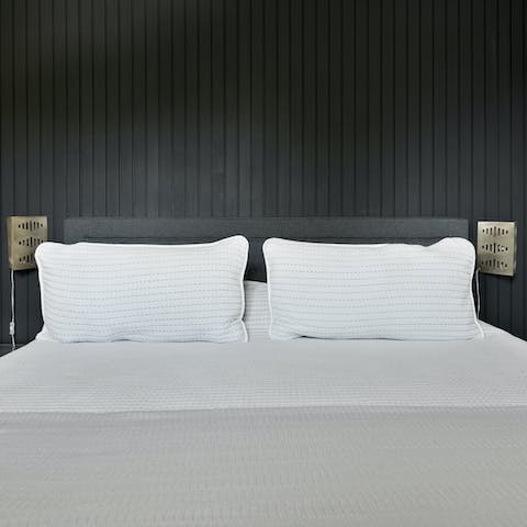 Sprawl out on the super king-size master bed