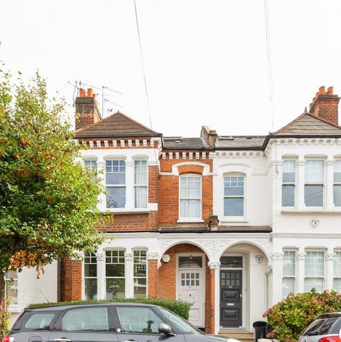 Stay in a typical period home on a tree-lined street