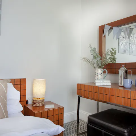 Indulge in a morning cup of coffee in bed