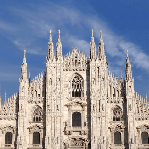 Hop on a tram and visit the famous Duomo