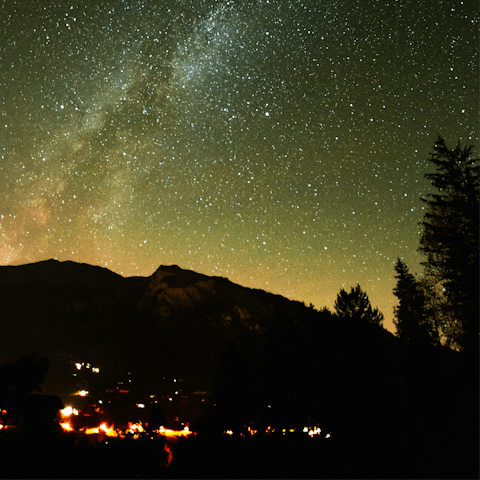 Gaze at the stars after a day on the slopes