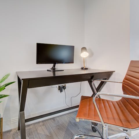 Work from home at the dedicated office space