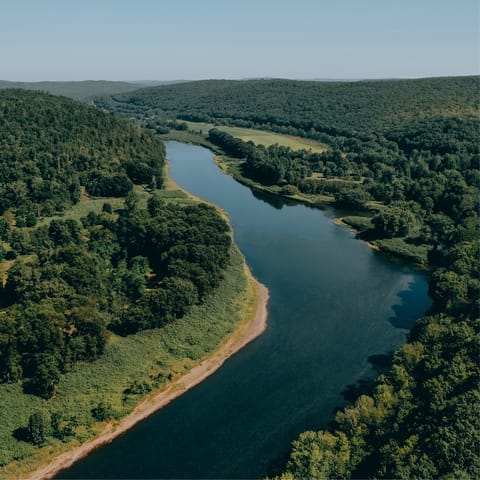 Go tubing or swimming in the Delaware River