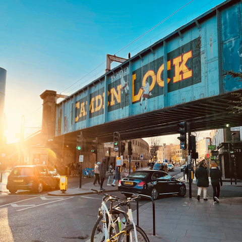 Venture over to Camden Market, twenty-five minutes away