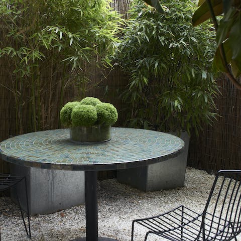 Take a bottle of prosecco out on the terrace after dinner