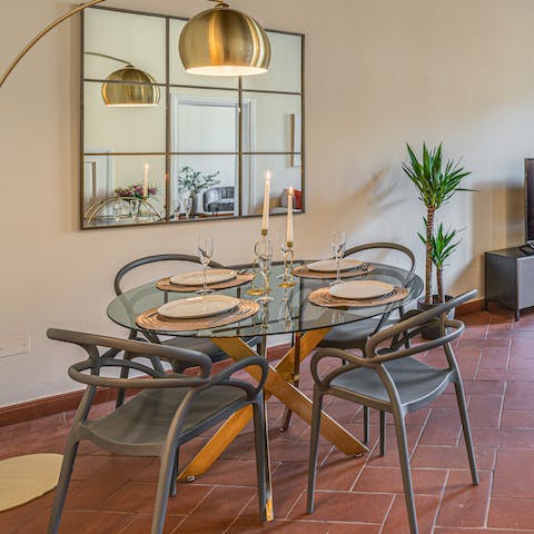 Rustle up a home-cooked breakfast before heading out to explore