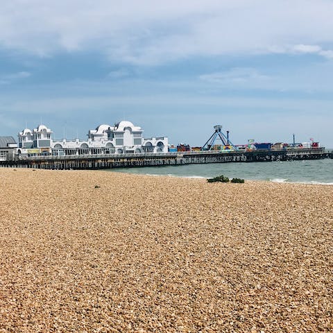 Stroll down to Southsea Beach in only thirteen minutes
