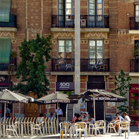 Begin your day with a coffee in neighbouring Salamanca