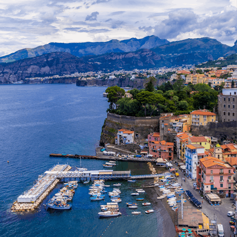 Take a ferry from Sorrento to Capri – the marina is a short walk away
