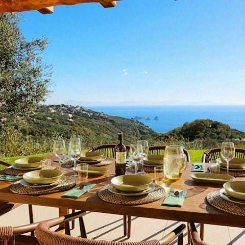 Be inspired by the incredible views while dining on the terrace