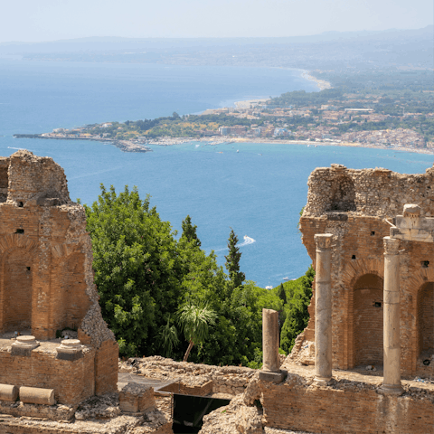 Stay in Taormina, moments from the ancient Greek theatre