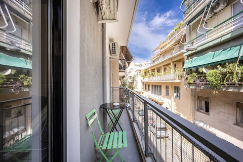 Sit out above the neighbourhood streets with a morning coffee