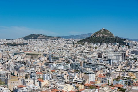 Marvel at the city views from the top of Lycabettus Hill, a twenty-minute walk away
