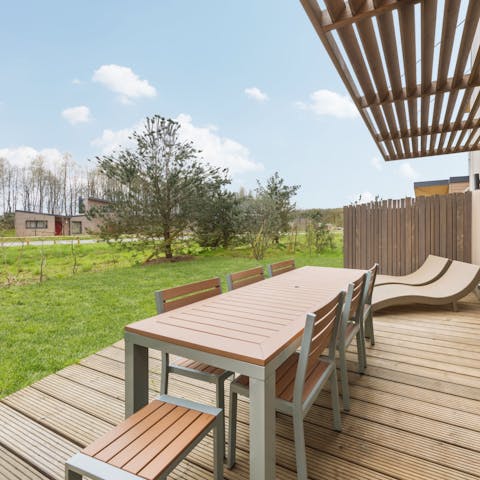 Make the most of the fresh air and dine alfresco