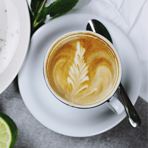 Head to a local cafe for your morning coffee break