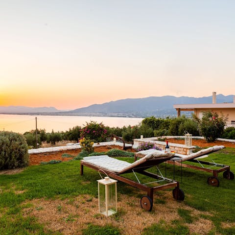 Sunbathe alongside undisturbed sea views