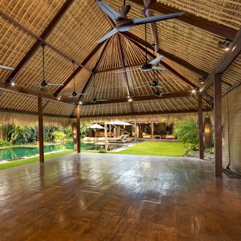 Begin or end your day with a restorative yoga session