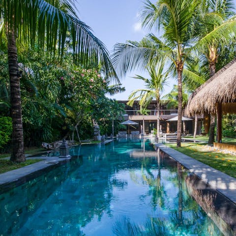 Savour refreshing swims and total relaxation by the pool