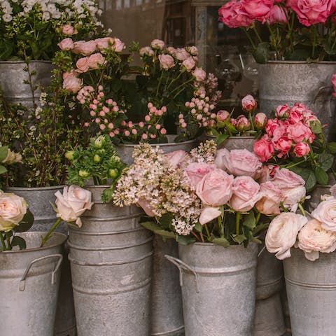 Pick up your favourite flowers from the market