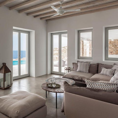 Enjoy seamless indoor-outdoor living in the open-plan interior
