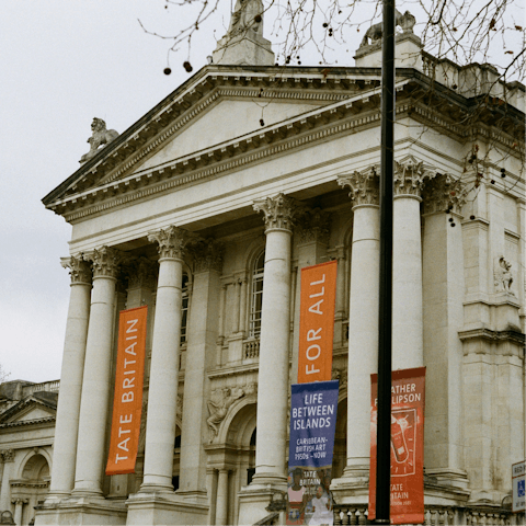Wander along the Thames to the Tate Britain