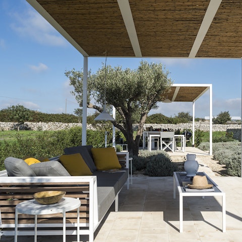 Curl up with a book in the comfy lounge set-up