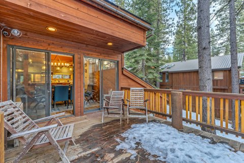 Head out to the deck for your morning coffee or end-of-day cocktails