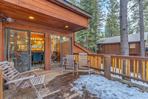 Head out to the deck for your morning coffee or end-of-day cocktails
