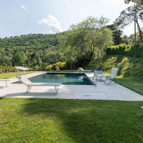 Wake up early and walk out into the beautiful gardens followed by an invigorating dip in the pool