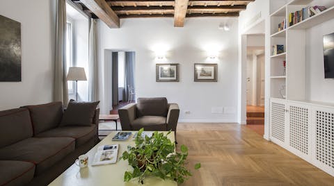 Cosy up under the low beamed ceilings and relax after a day of sightseeing