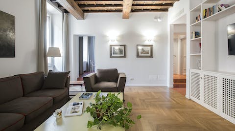 Cosy up under the low beamed ceilings and relax after a day of sightseeing