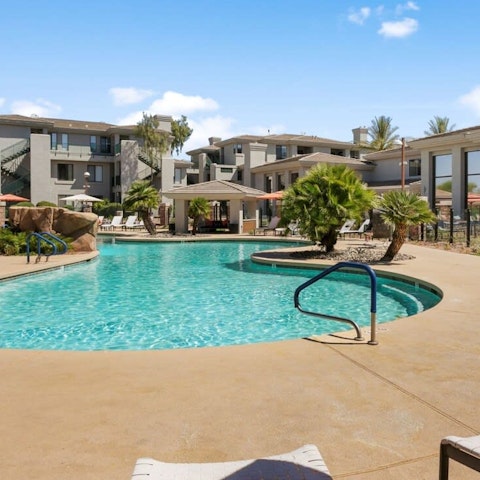 Relax in the Arizona sun by the shared pool