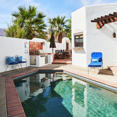 Cool down with a dip in the plunge pool