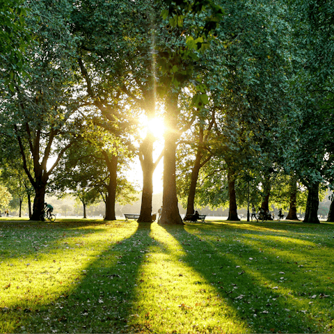 Begin your London adventure with a stroll to Hyde Park