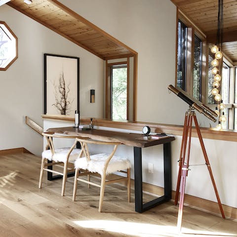 Get some work done at the loft desk