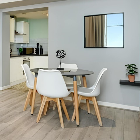 Gather around the dining table for meals