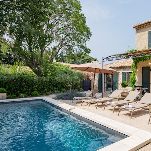 Cool off in the pool on hot afternoons