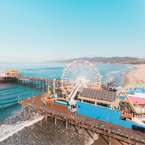 Reach the buzz and beaches of Santa Monica in just thirty minutes