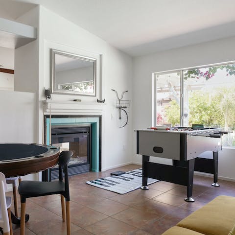 Enjoy a host of games facilities including table tennis, pool and poker