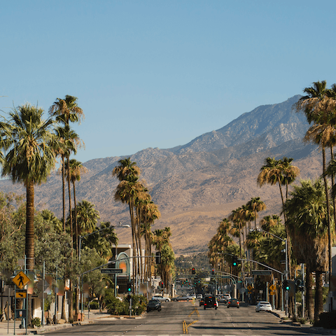 Explore the vibrant city of La Quinta, just a fifteen-minute drive away