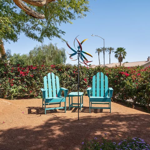 Find a sunny spot to enjoy your first coffee of the day