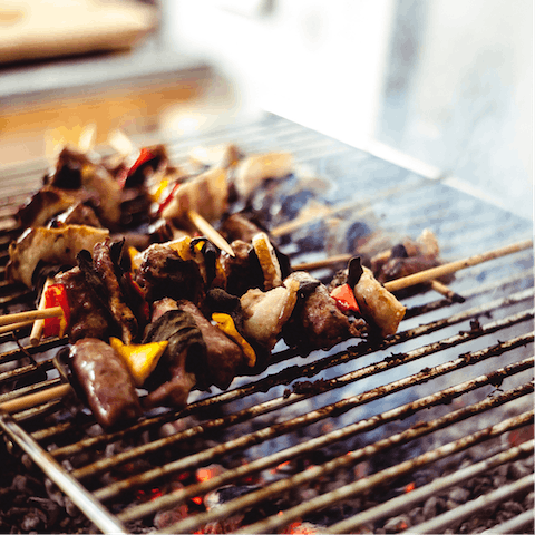 Light up the grill and dine alfresco under the stars