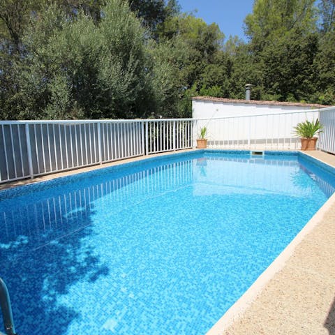 Make a beeline for the private pool on a hot afternoon