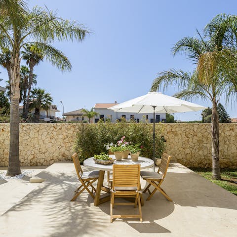 Feast on sumptuous Sicilian delicacies in the glorious Mediterranean sun