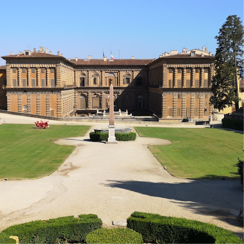 Stroll around nearby Boboli Gardens and the Pitti Palace